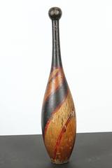 Pair of Late 19th Century Indian Clubs with Original Paint Surface