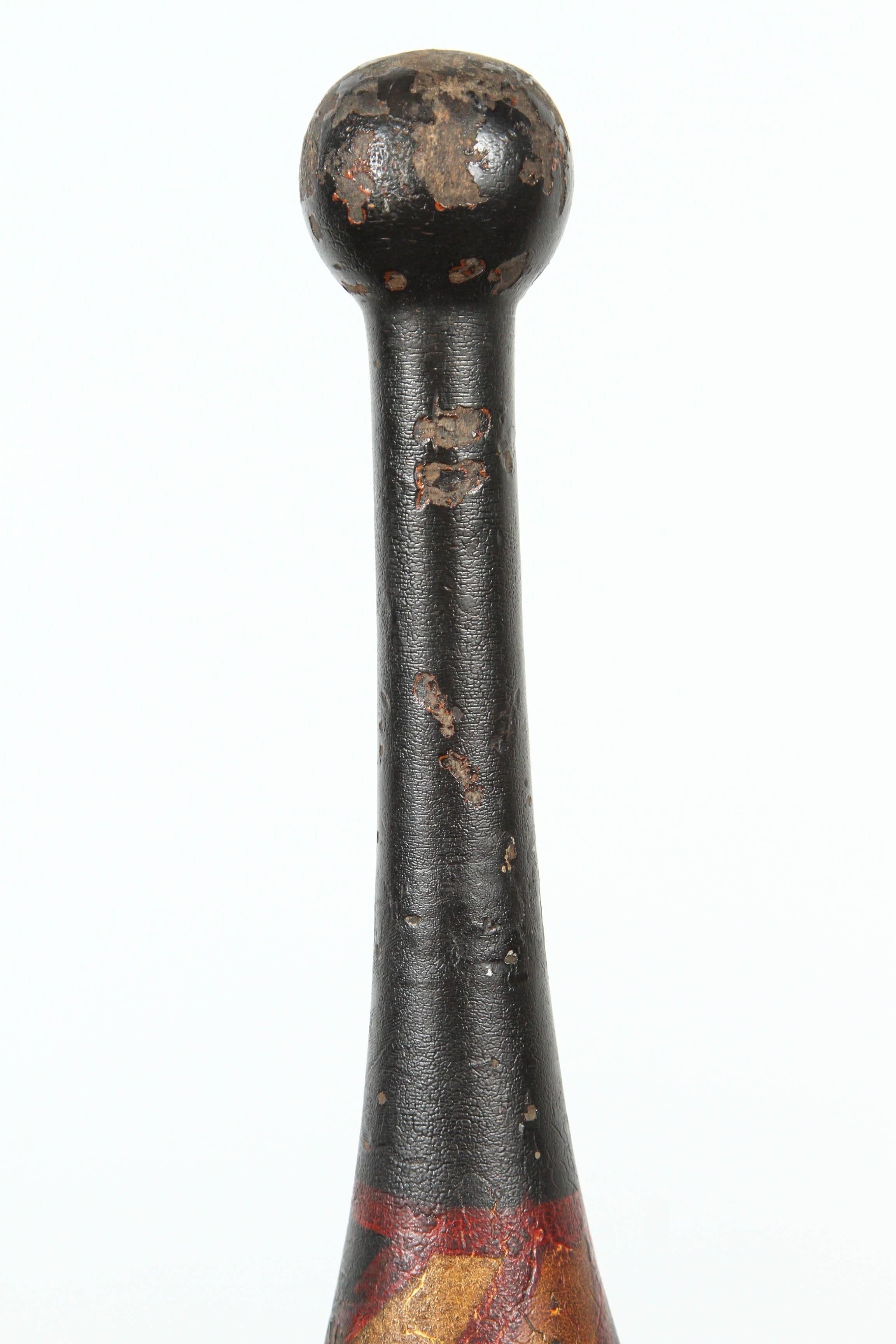 American Pair of Late 19th Century Indian Clubs with Original Paint Surface