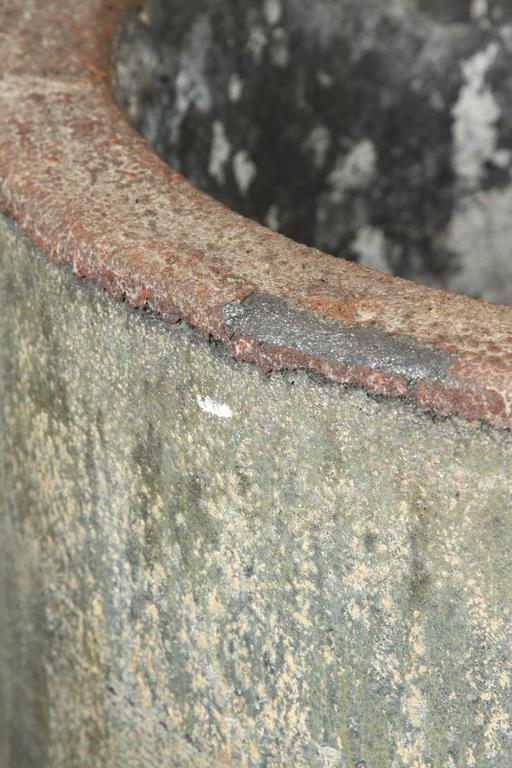 LargeScale Glazed Foundry Crucible at 1stdibs