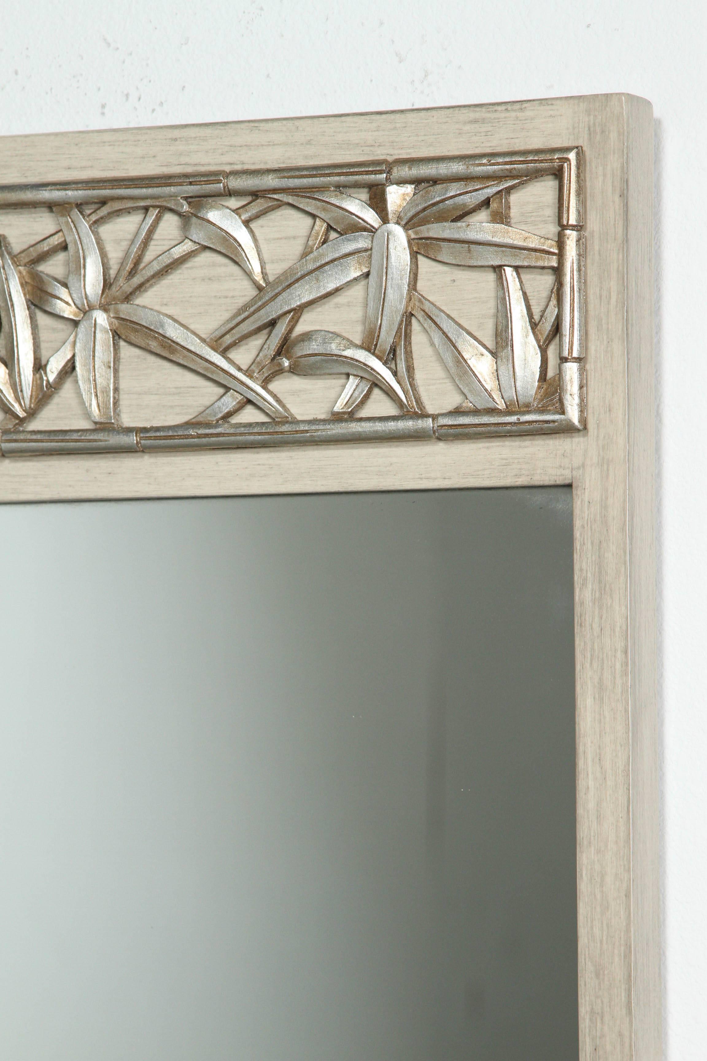 Bamboo Carved Mirror by James Mont 2