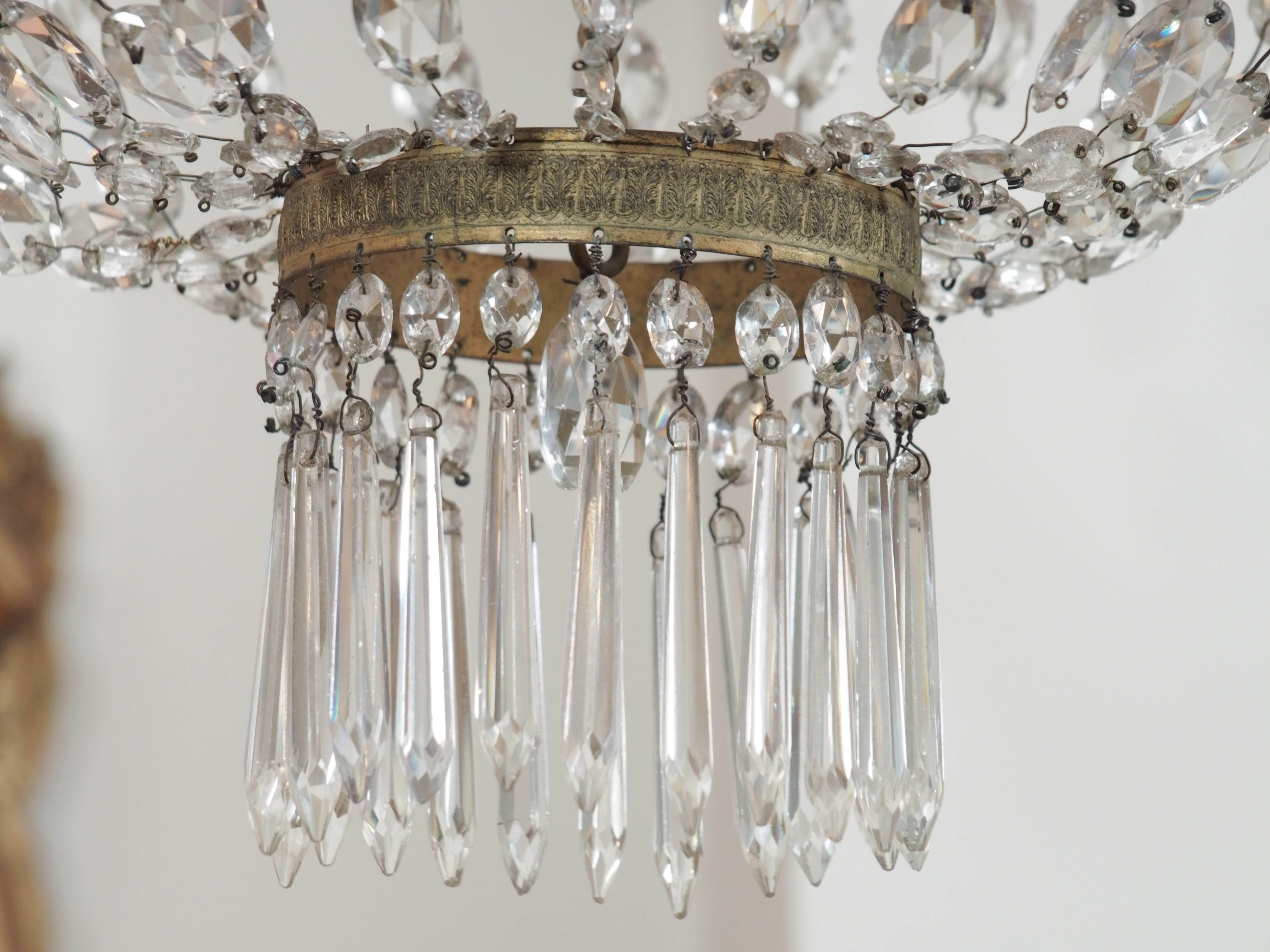19th Century Empire Chandelier For Sale