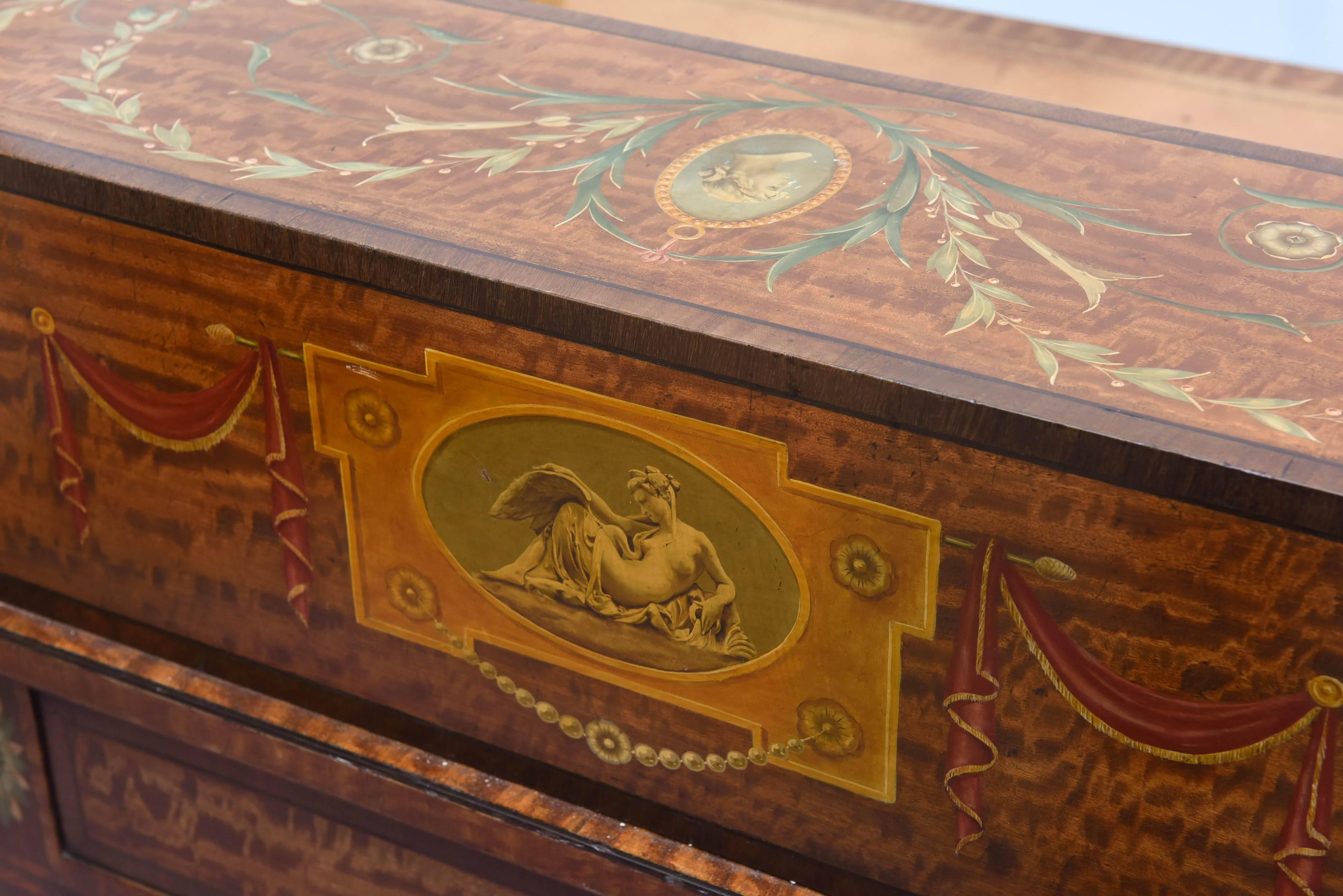 Fine 19th Century English Adam Style Carlton House Desk 3