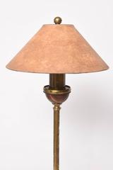 Pair of Chapman Table Lamps in Antique Brass and Faux Marble