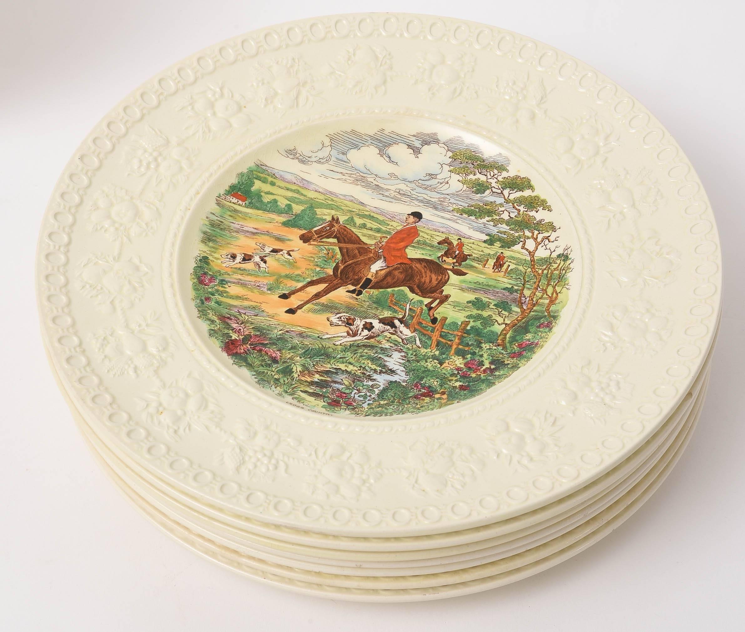 equestrian dishes and tableware