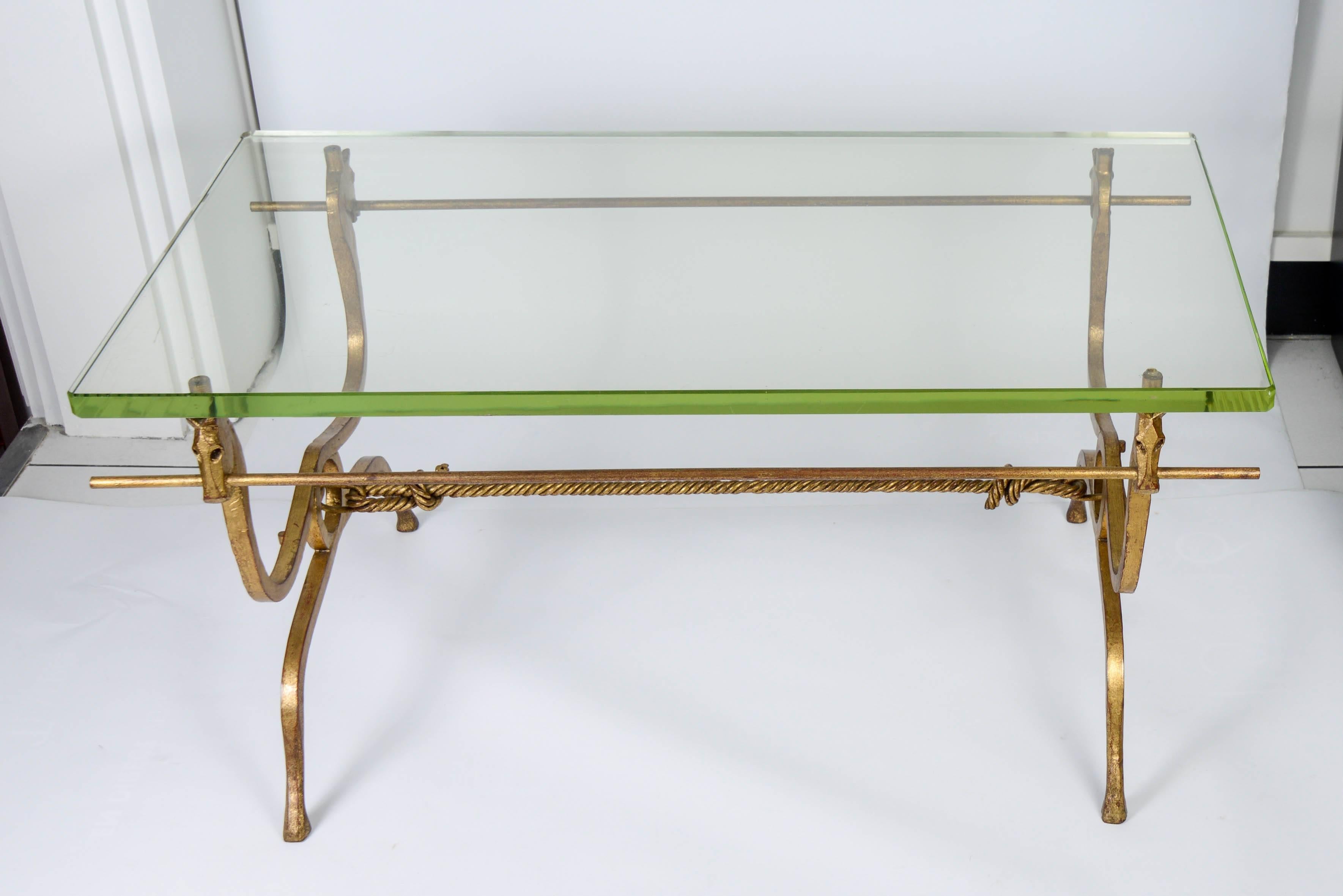 French Jean-Charles Moreux Coffee Table, circa 1950