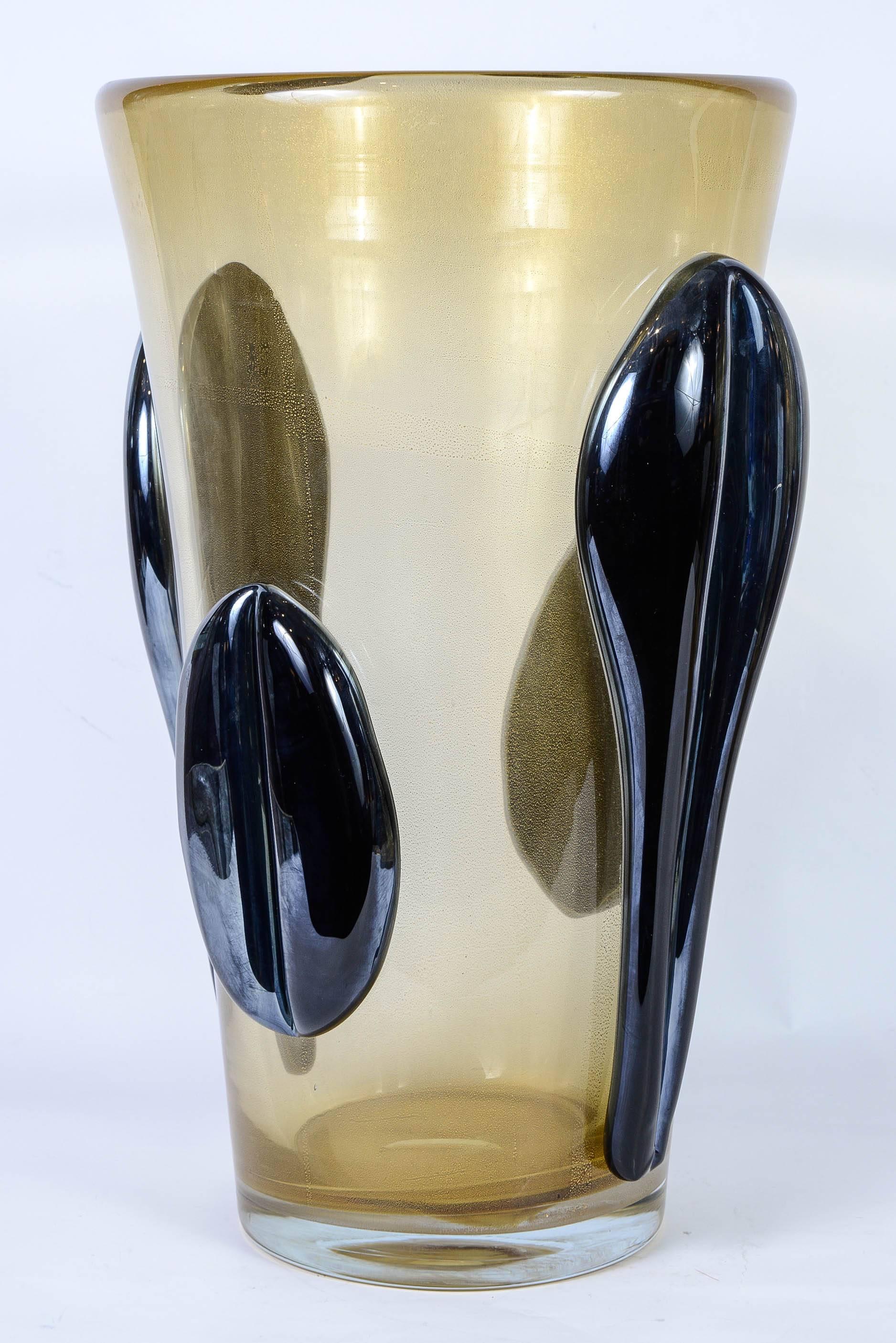 Pair of Vases in Murano Glass Signed by G. Ferro 3