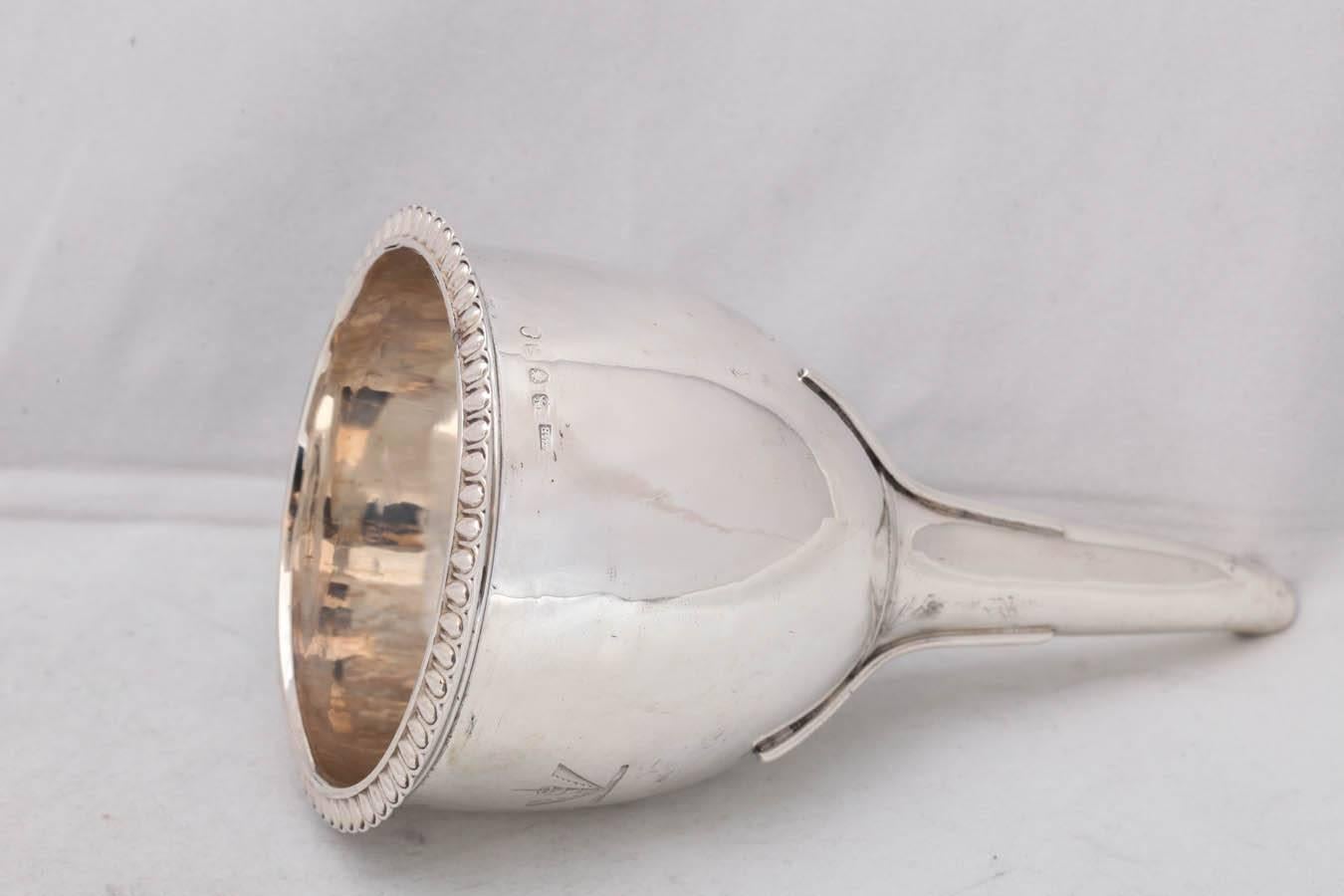 Georgian Sterling Silver Wine Funnel by William Bateman 3