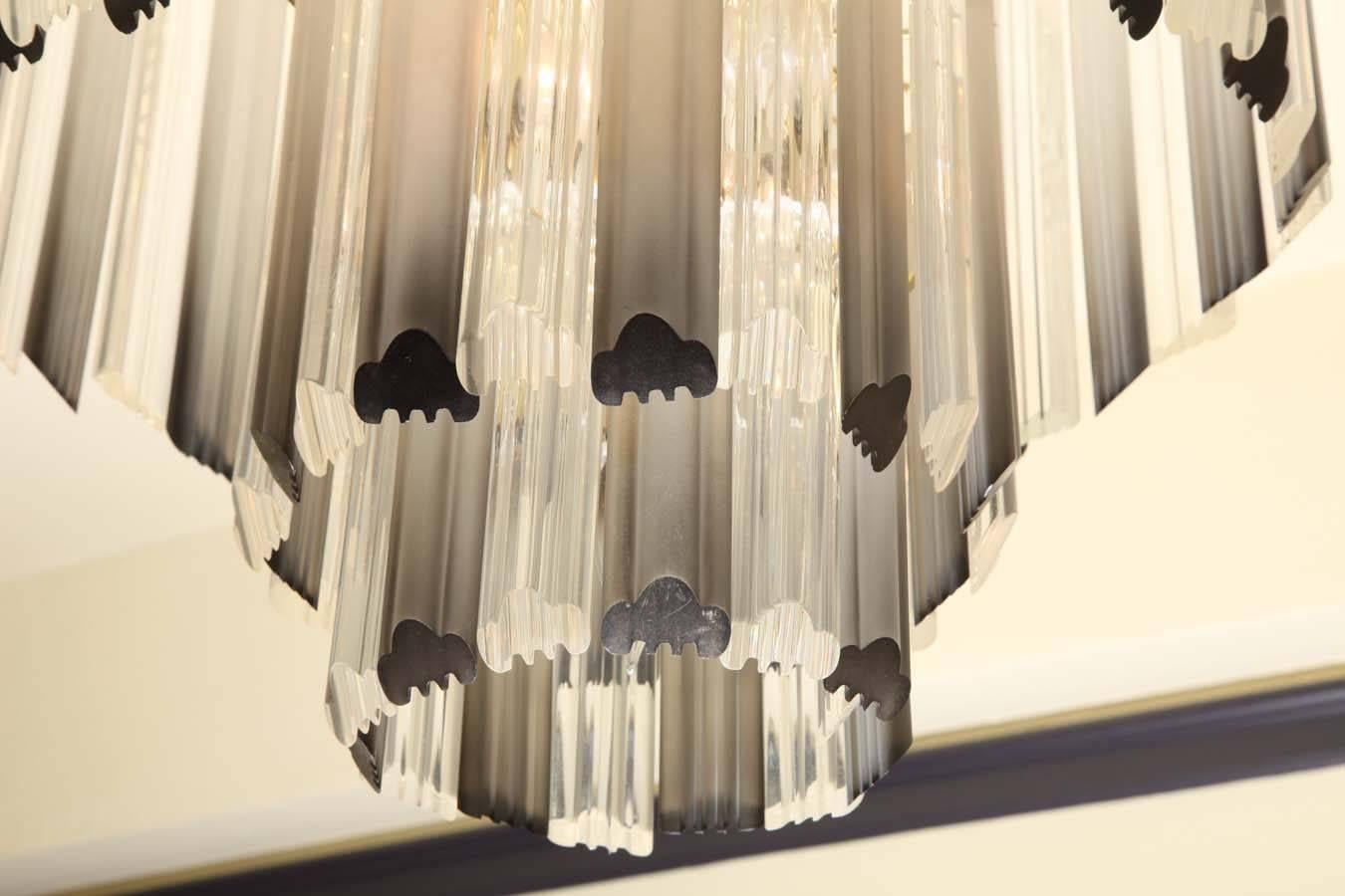 Mid-Century Camer Style Prism Chandelier 2