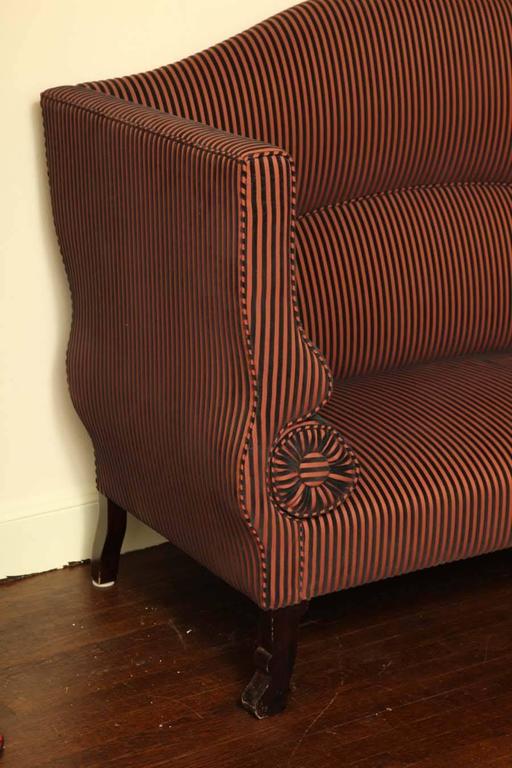 Hollywood Regency High Back Settee For Sale at 1stDibs