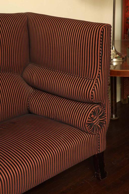 Hollywood Regency High Back Settee For Sale at 1stDibs