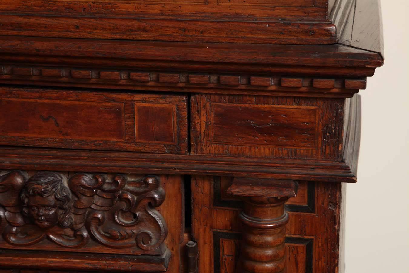 19th Century Baroque Revival Walnut Cabinet 6