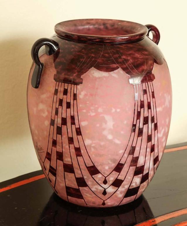 Art Deco Charder Le Verre Francais Cameo Glass Vase at 1stDibs | charder  vase, le verre francais vase, charder glass