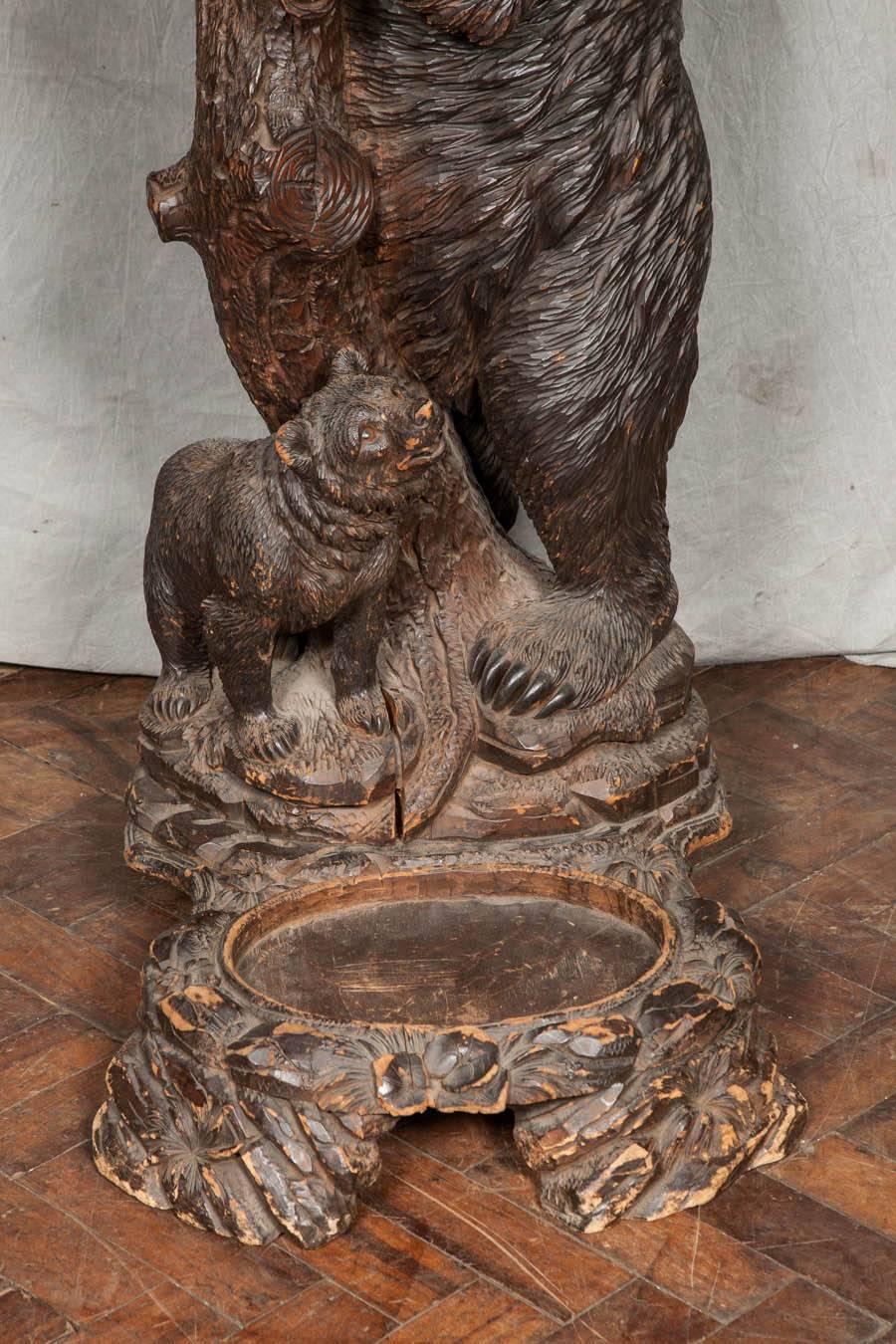 Carved 19th Century Black Forest Hall Stand