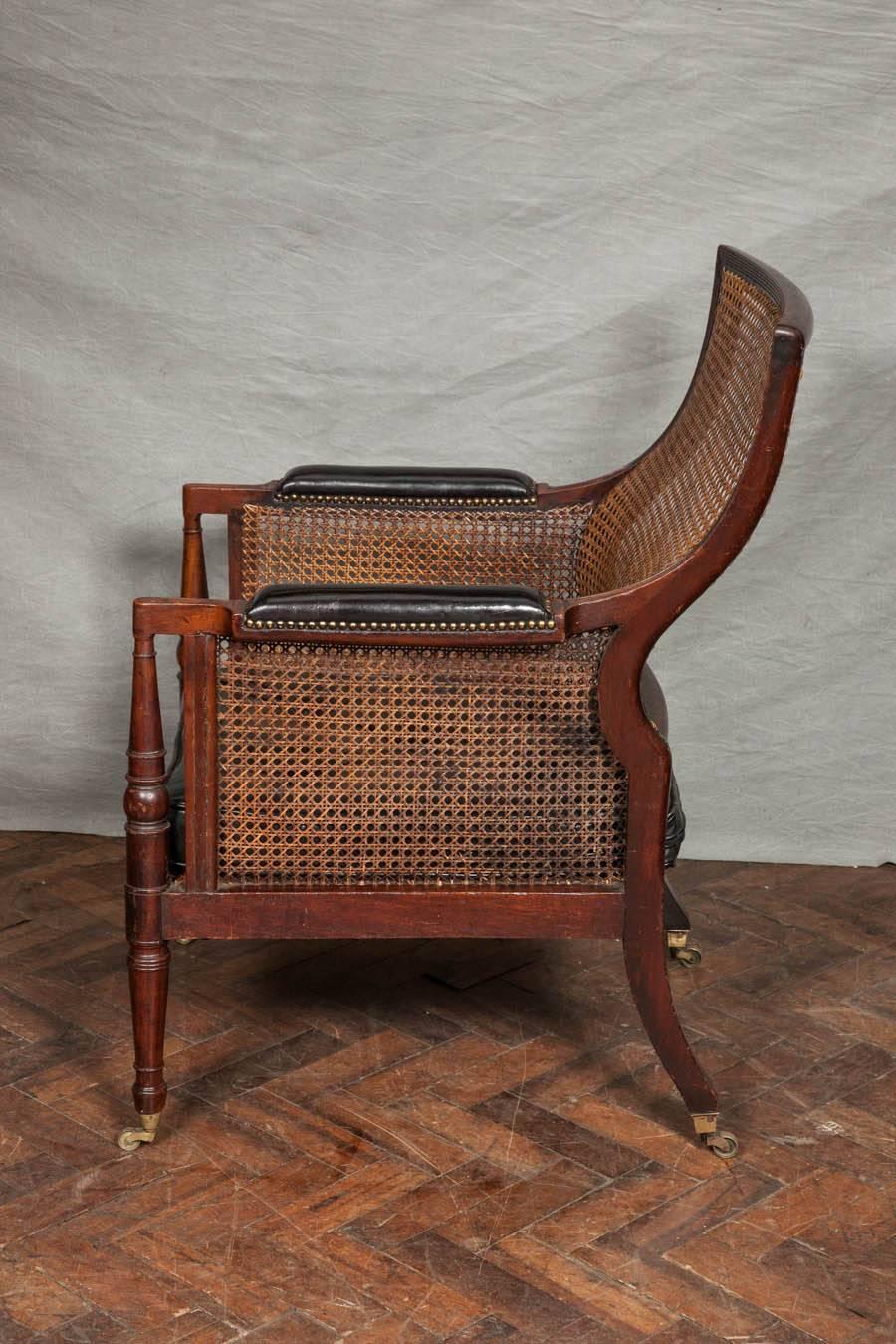 Mahogany Regency Library Chair
