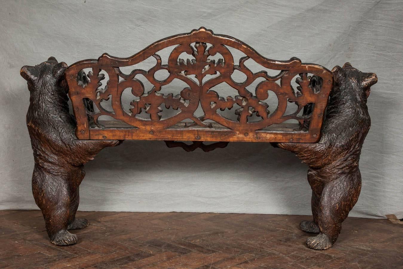 19th Century Black Forest Bench 4