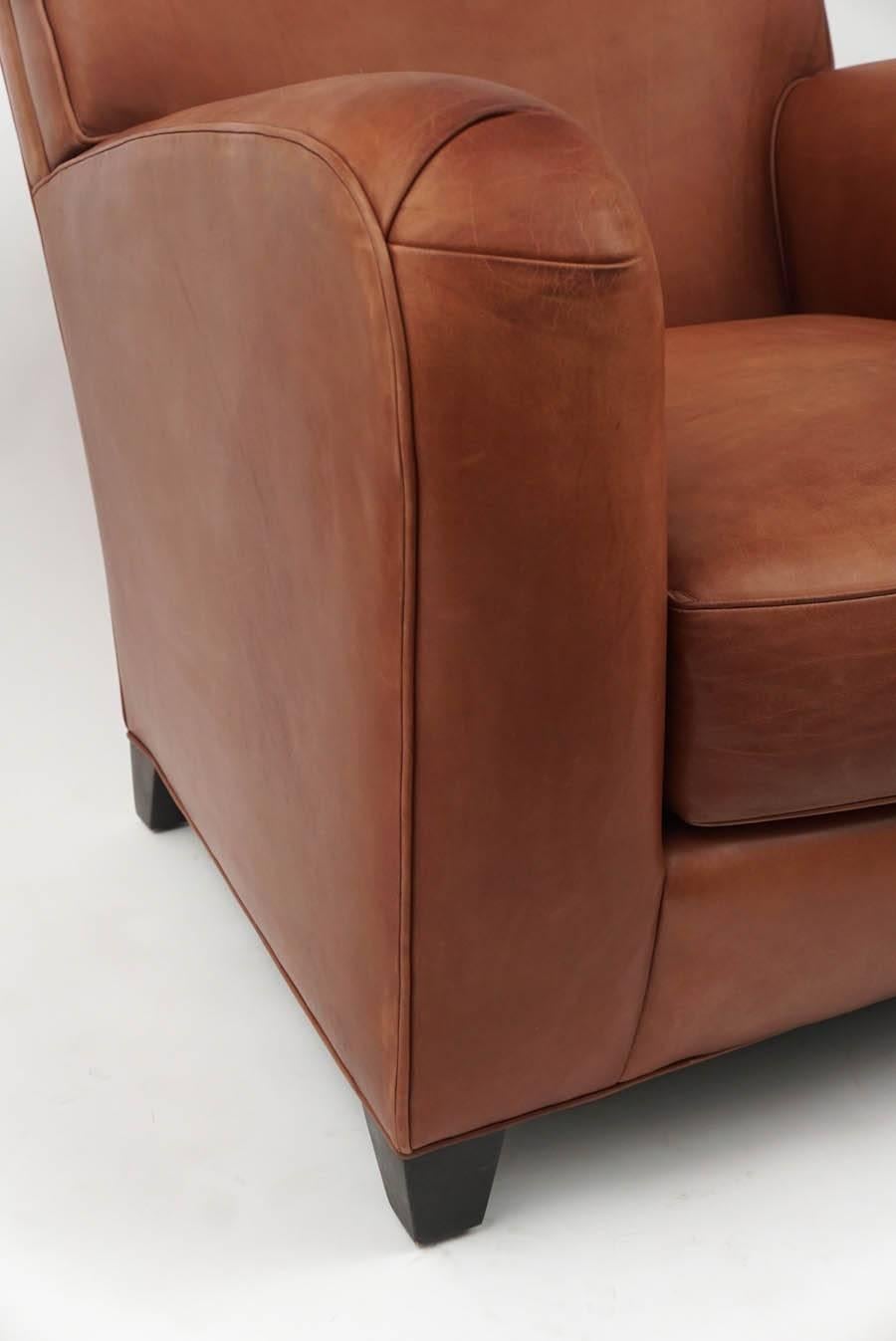 Donghia Leather Lounge Chair 1