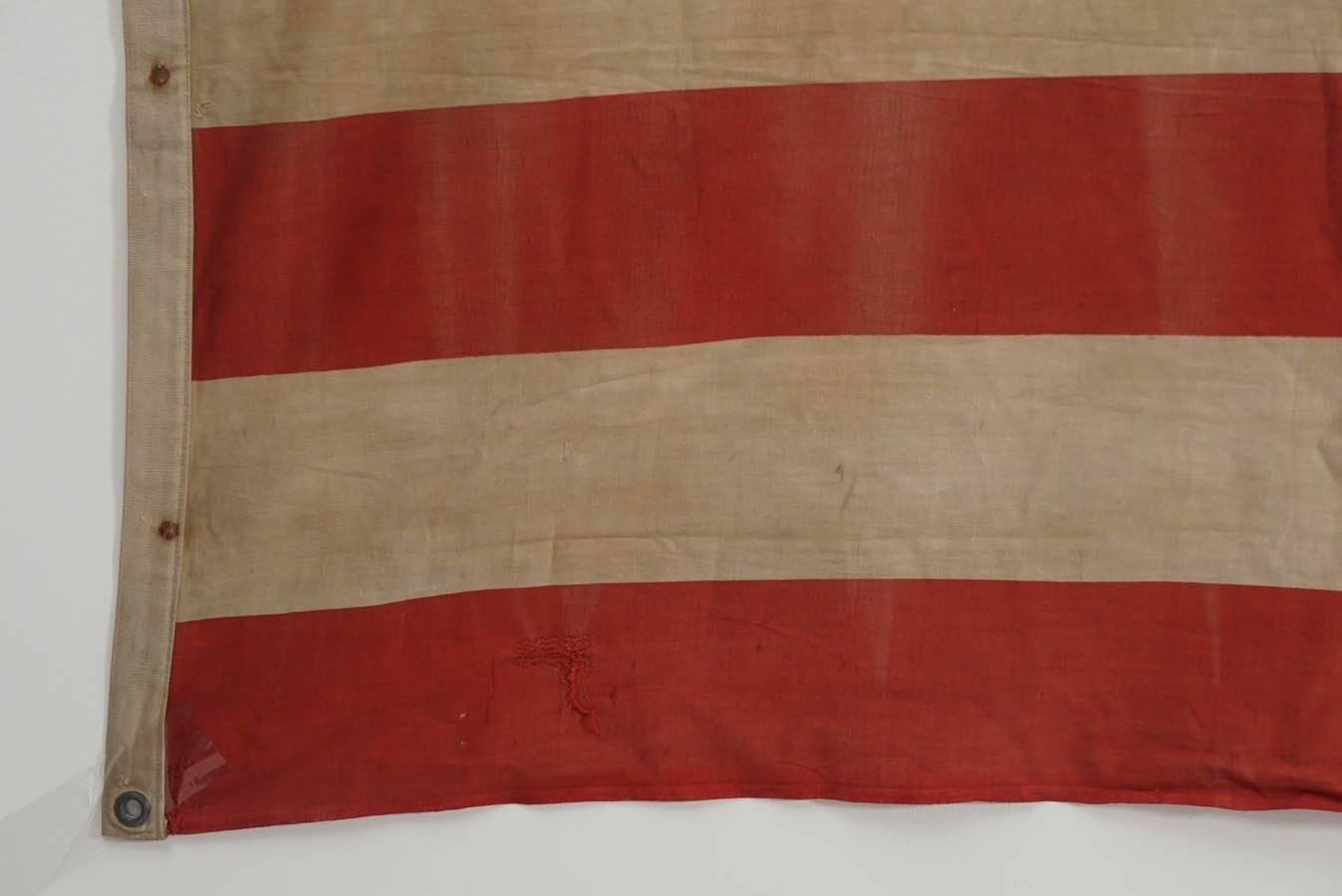 Early Victorian Early American 48 Star Flag, Very Large