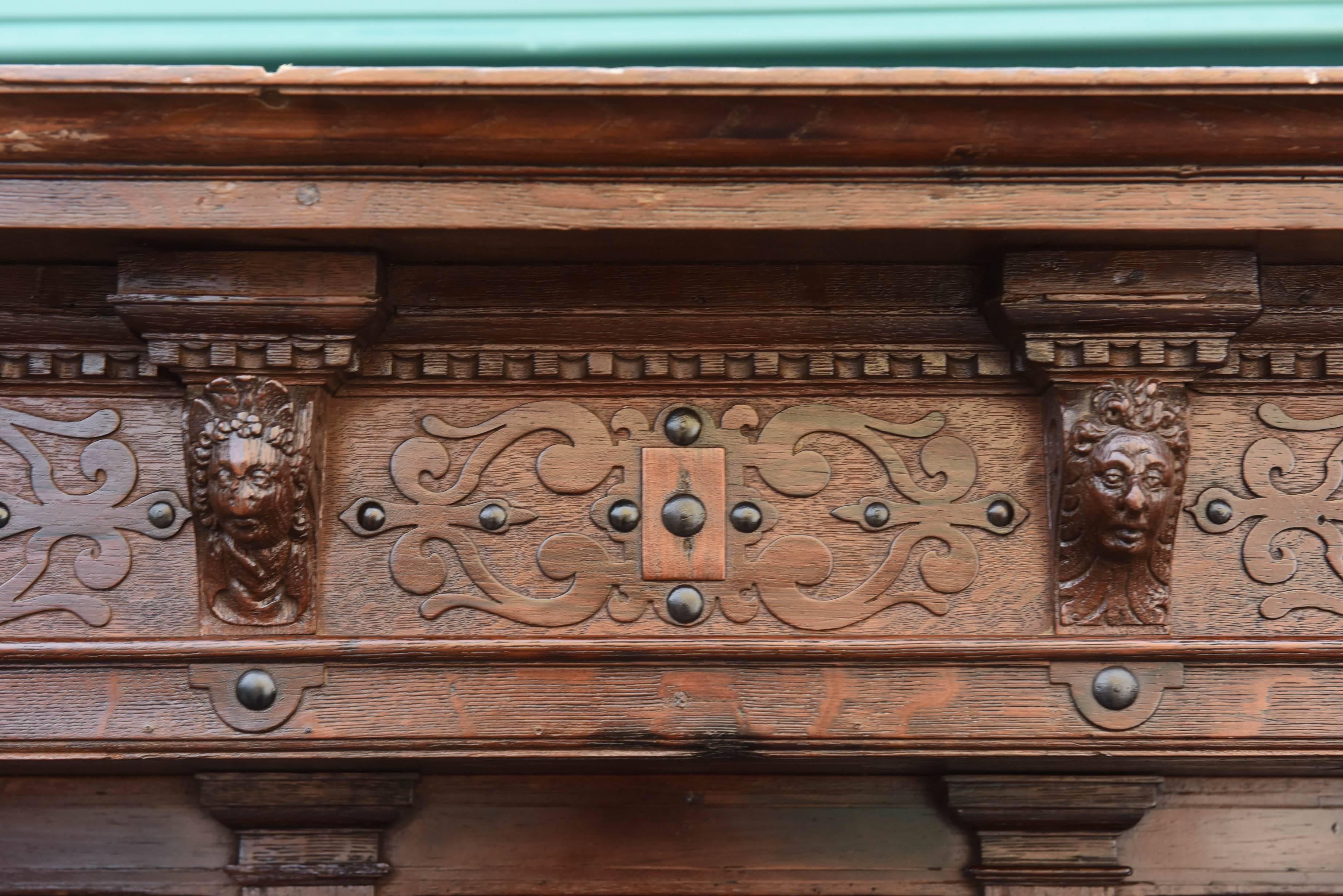 Very Impressive 19th Century French Oak Court Cupboard 6