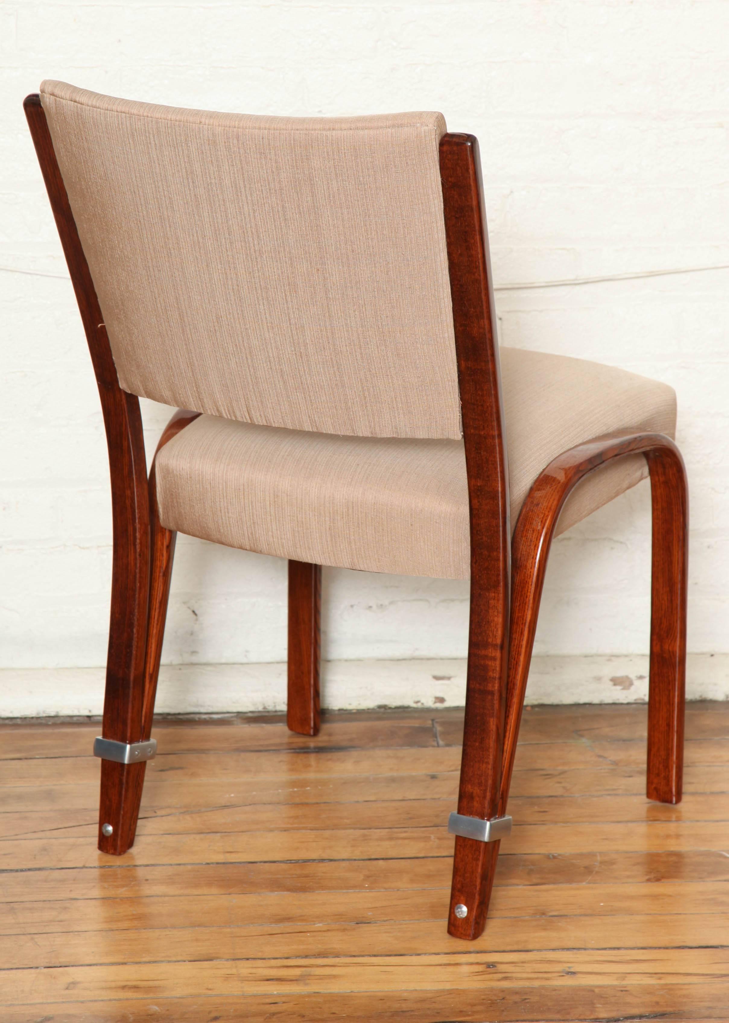 Extraordinary Suite of Dining Chairs by Steiner In Excellent Condition In New York, NY
