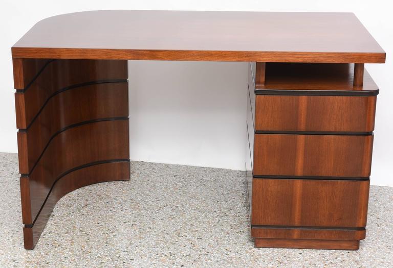 American Art Deco Desk in Mahogany by Donald Deskey ...