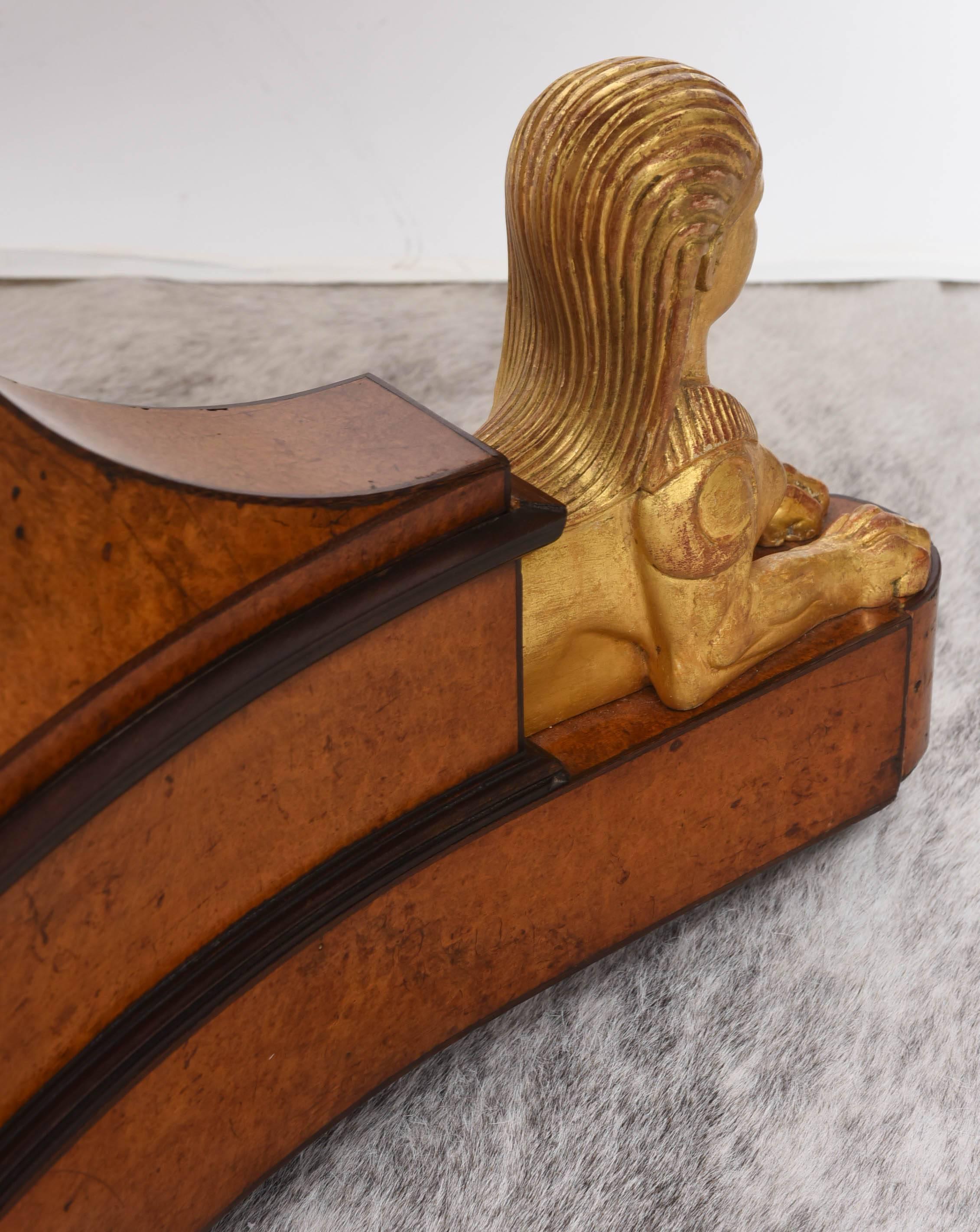 Charles X Center Table with Sphinx In Good Condition For Sale In West Palm Beach, FL