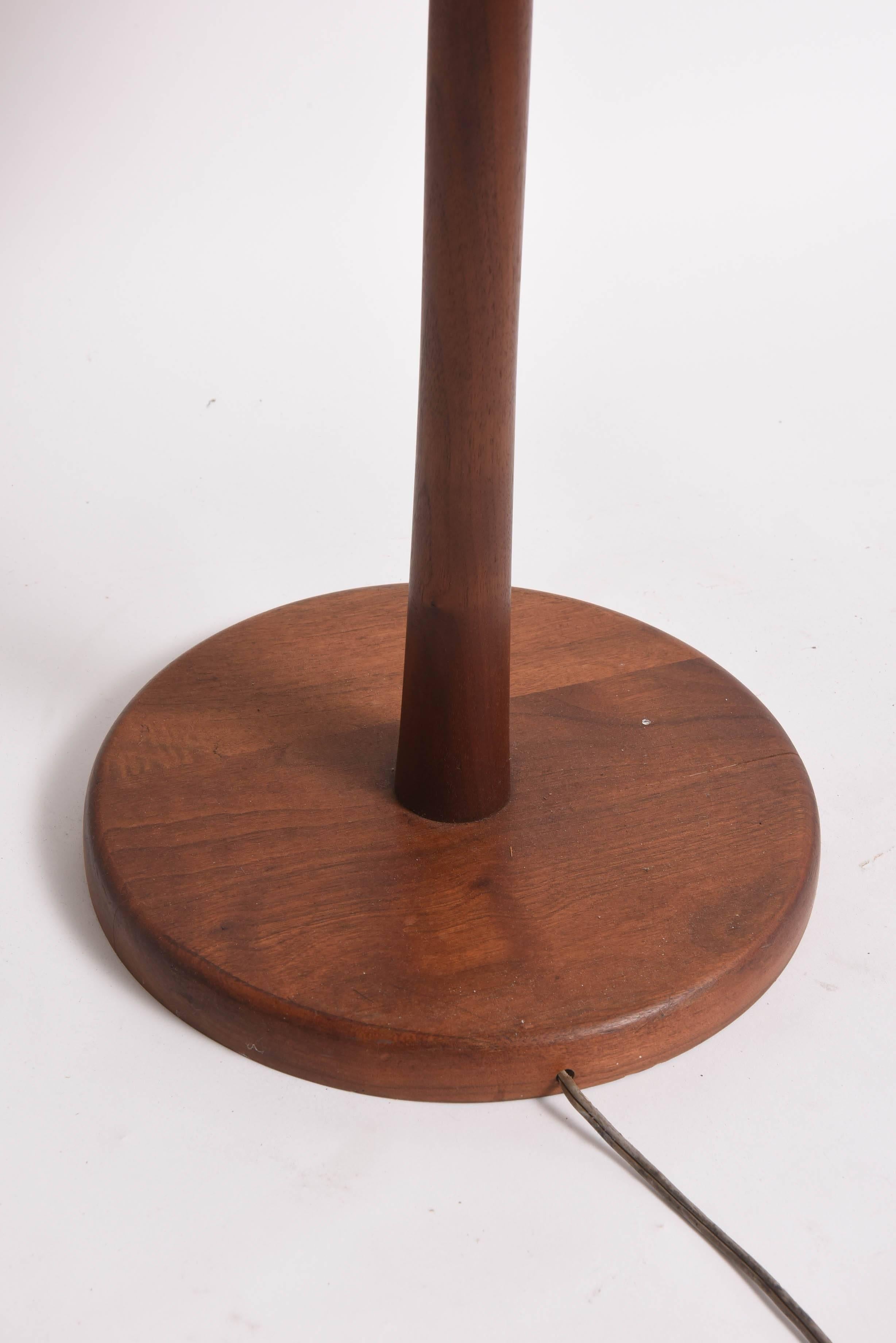Mid-Century Modern America Ceramic, Walnut Gordon & Jane Martz Table Floor Lamp 2