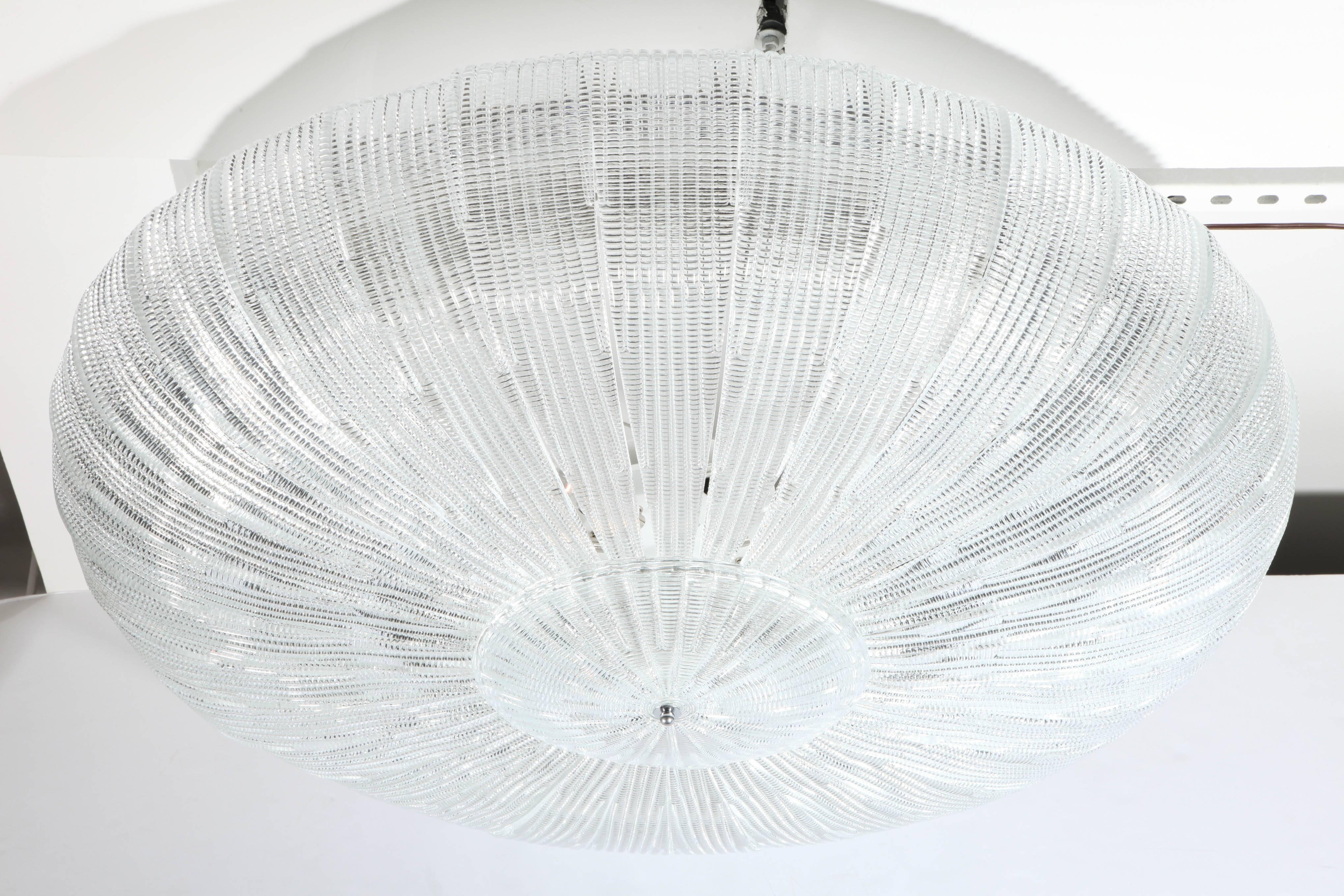 This is a stunning flush mounted chandelier (or 