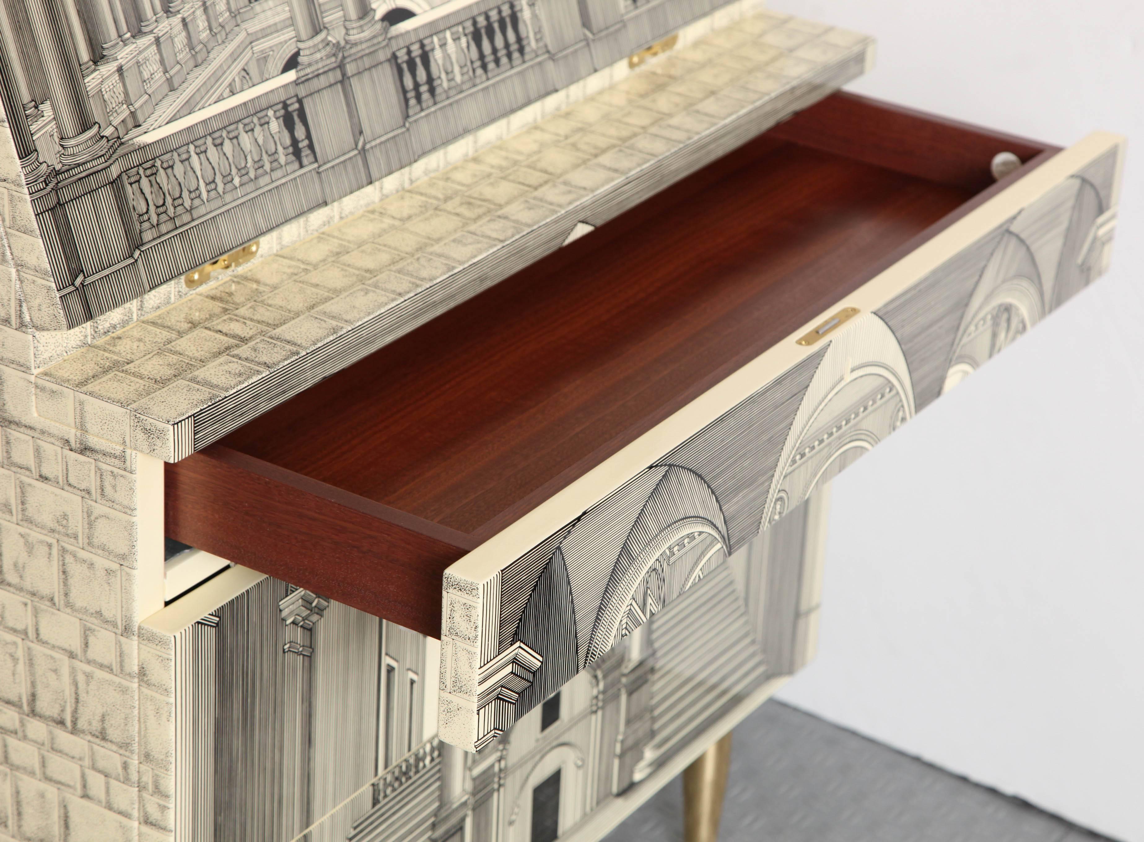 Contemporary Fornasetti Architettura Trumeau Cabinet, by Atelier Fornasetti