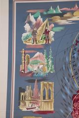 Air France Lithograph 'Planisphere, ' 1961