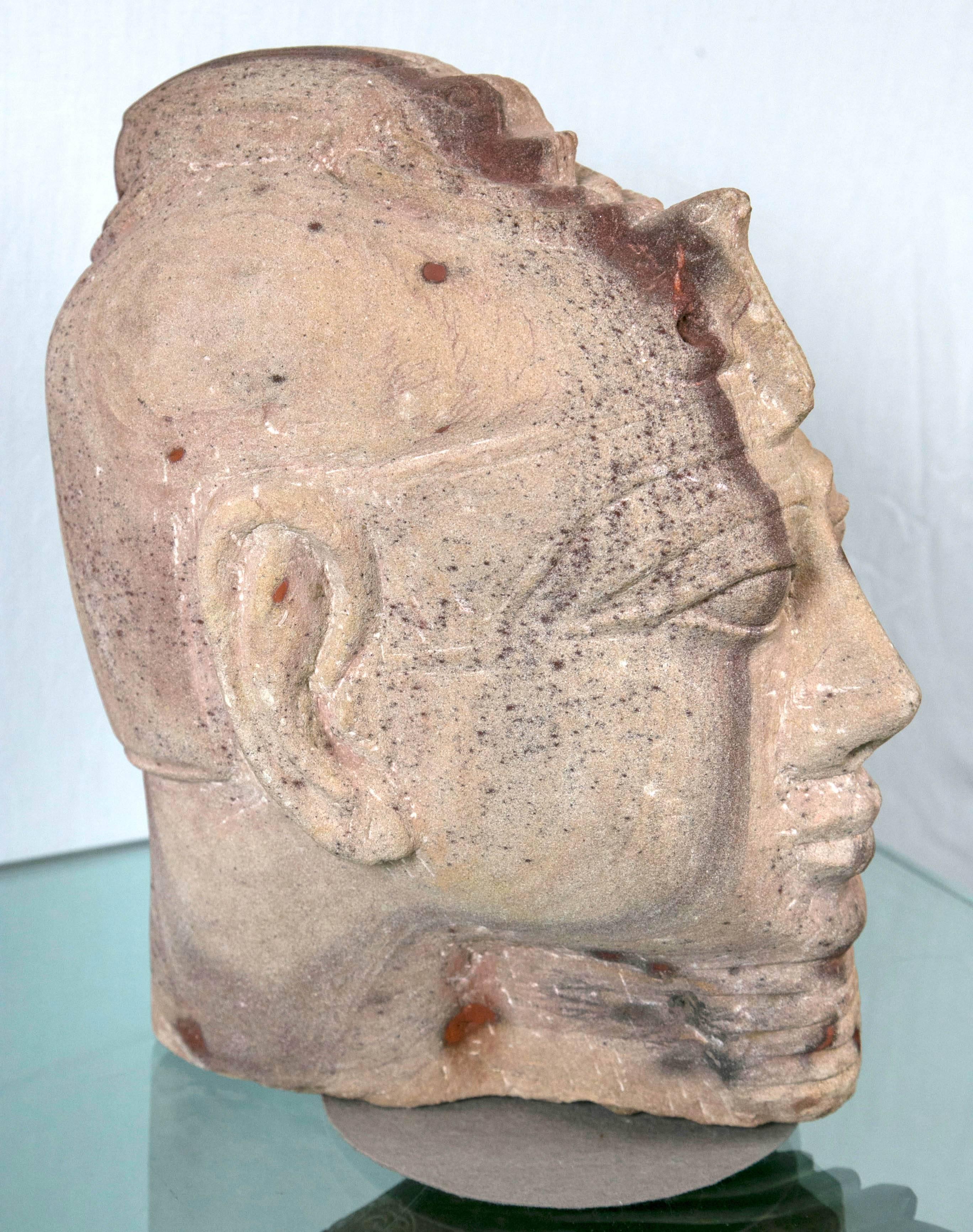 Sandstone Bust of a Pharoah 1