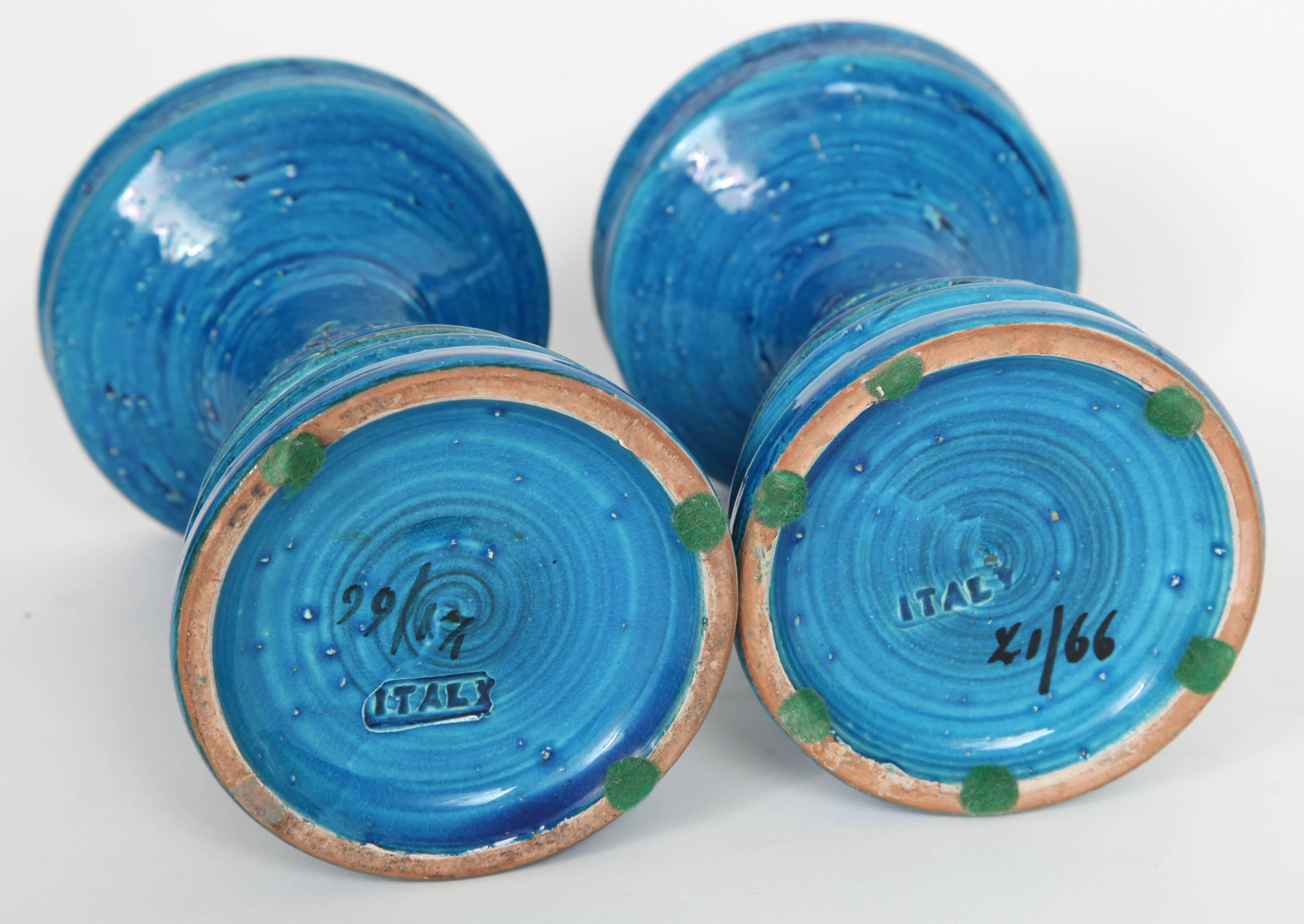20th Century Four-Piece Rimini Blue Ceramic Set by Bitossi