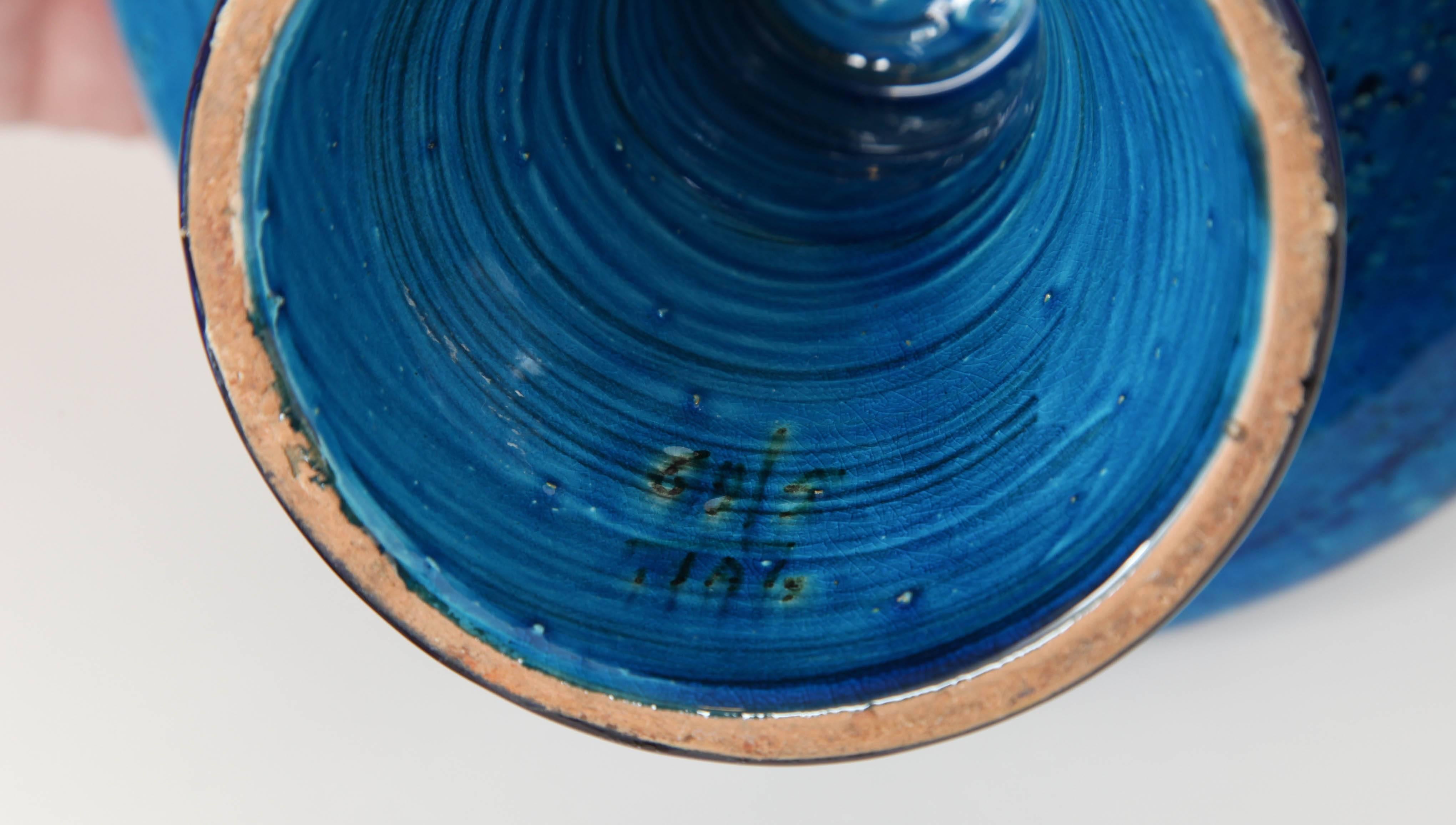 Four-Piece Rimini Blue Ceramic Set by Bitossi 1