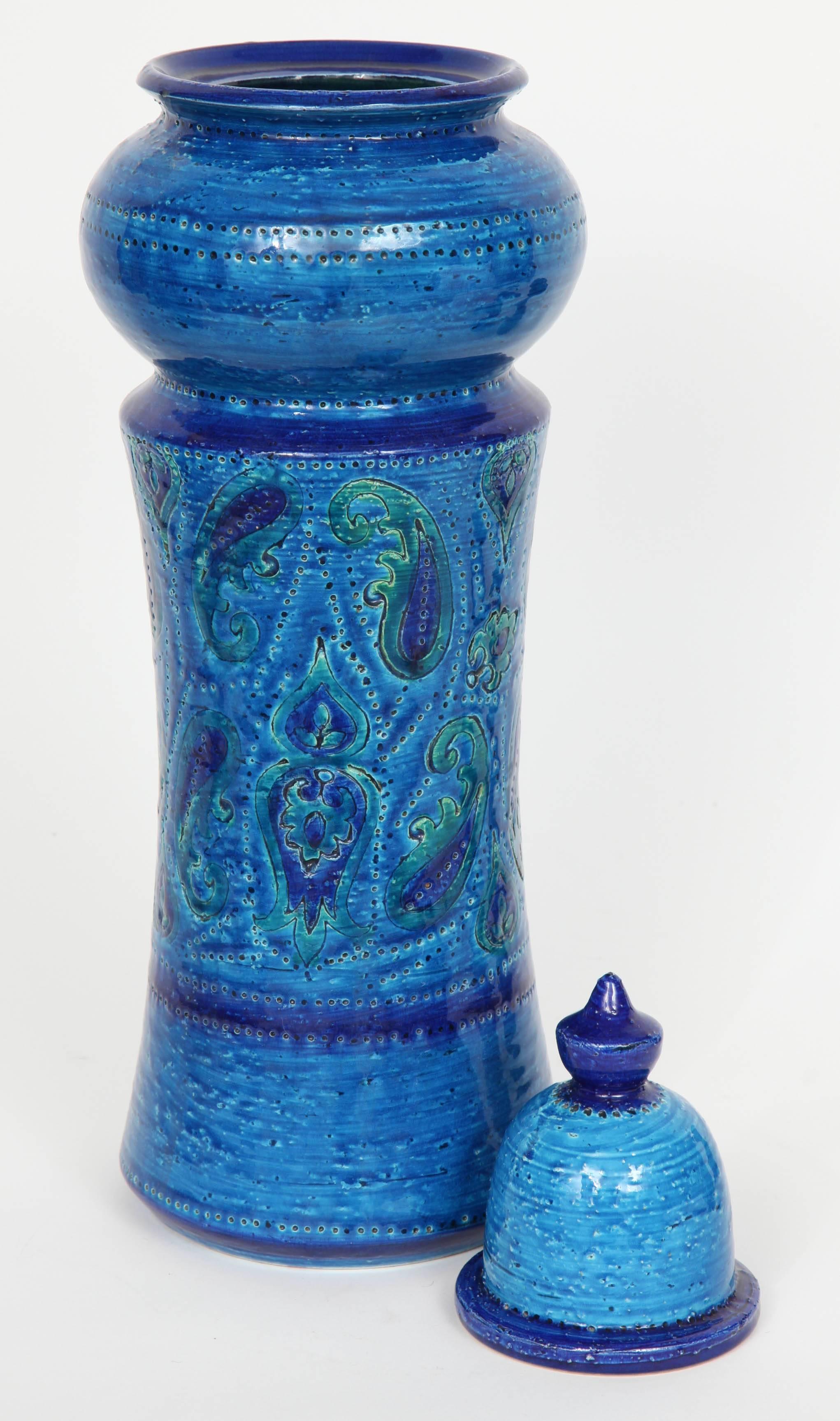 Four-Piece Rimini Blue Ceramic Set by Bitossi 3