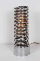 Vintage 1970s, Chrome Coil Lamp by Heinz Brenker for Harvey Guzzini