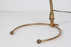 French Cocotte 1950s Brass and Painted Metal Table Lamp, Also Hangs as a Sconce