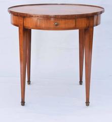Inlaid Italian Fruitwood End Table, circa 1920s
