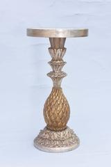 Italian Pineapple Form Accent Table with Capiz Shell Top