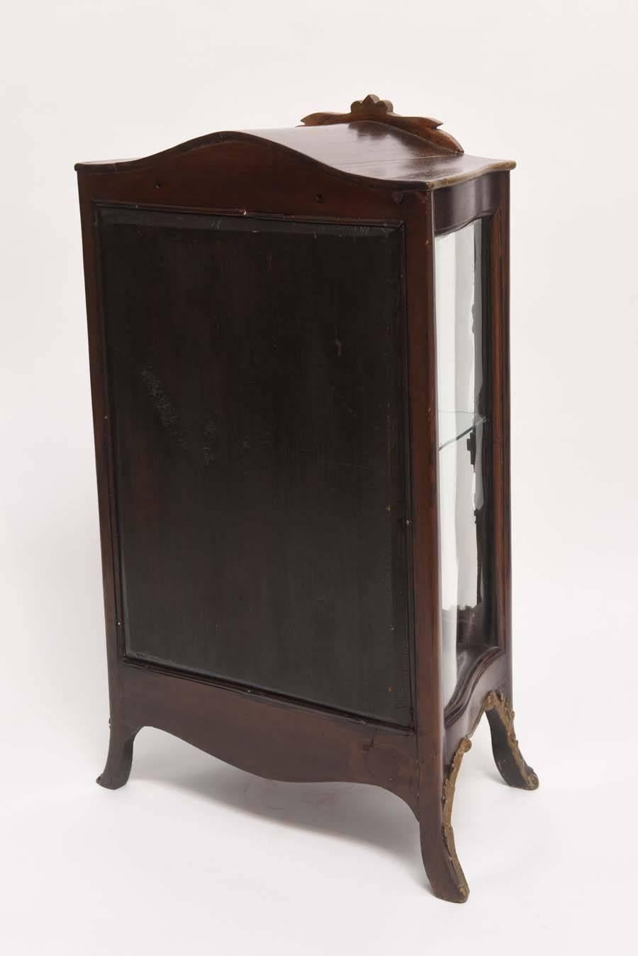 Antique French Wood and Gilt Curio Cabinet 5