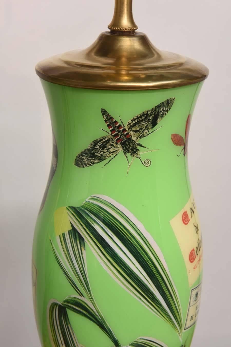 Pair of Decoupage Lamps 3