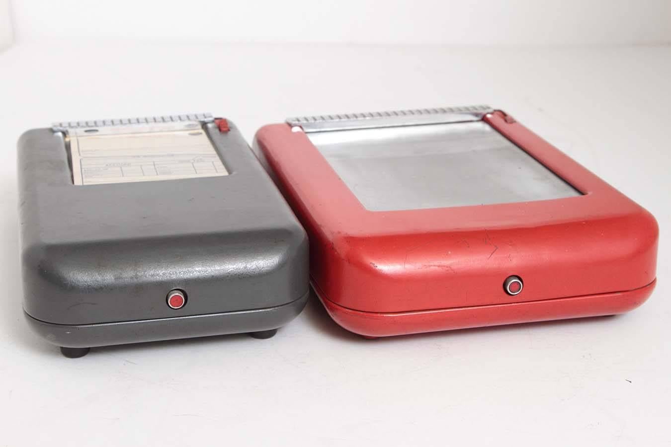 Pair Walter Dorwin Teague Receipt Printers for Moore Business Forms, circa 1946 For Sale 1