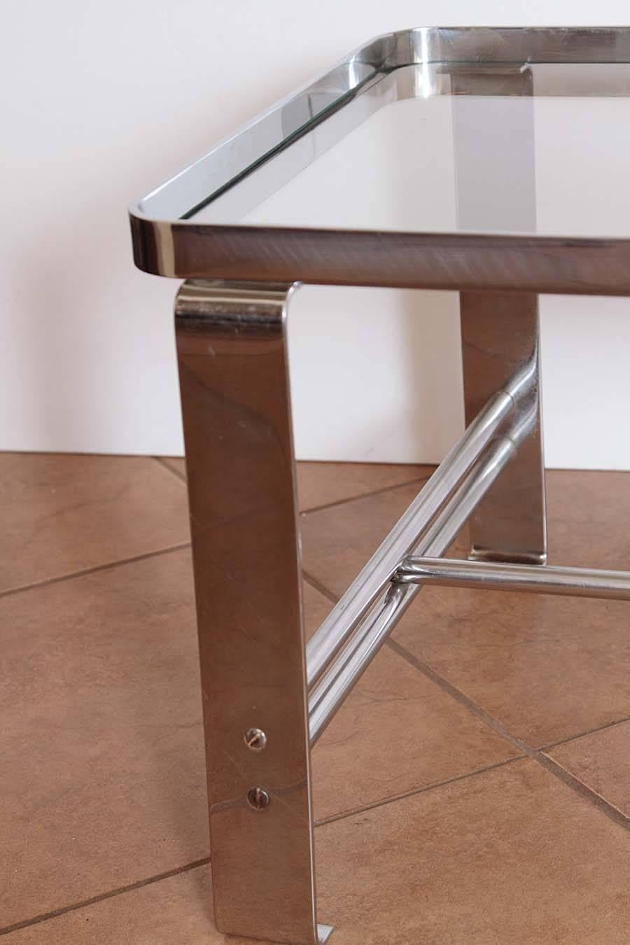 Original Wolfgang Hoffmann for Howell Chromed Steel Machine Age Cocktail Table 3