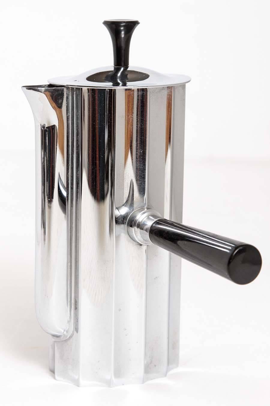 Mid-20th Century Walter Von Nessen Chase Art Deco Diplomat Coffee Set, Complete, Original Tray