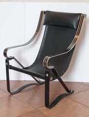 Machine Age Art Deco McKay Craft  Cantilevered Sling Lounge Chair McKaycraft