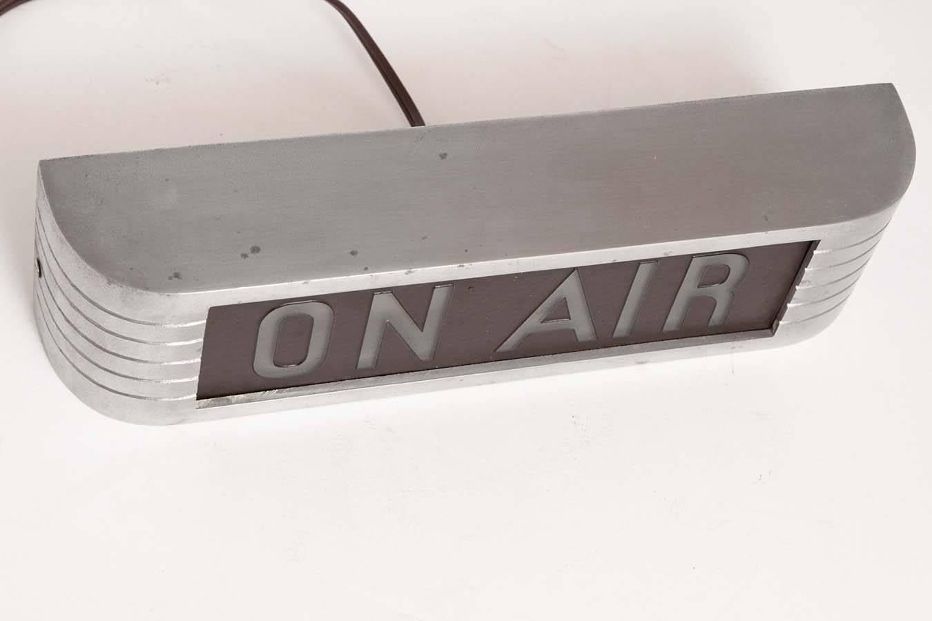vintage rca on air sign