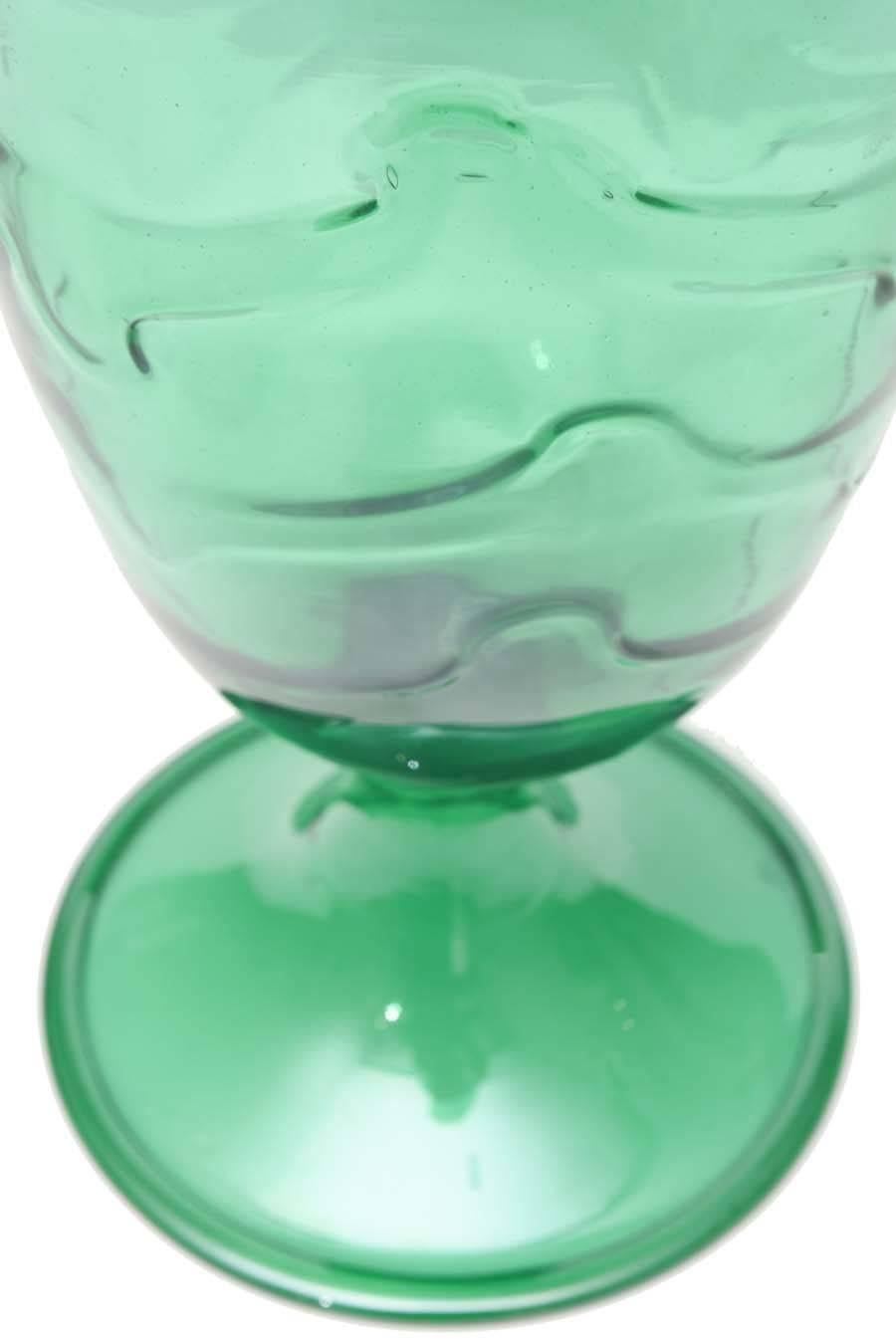 20th Century Cappellin, Big Cup in Green Blown Glass