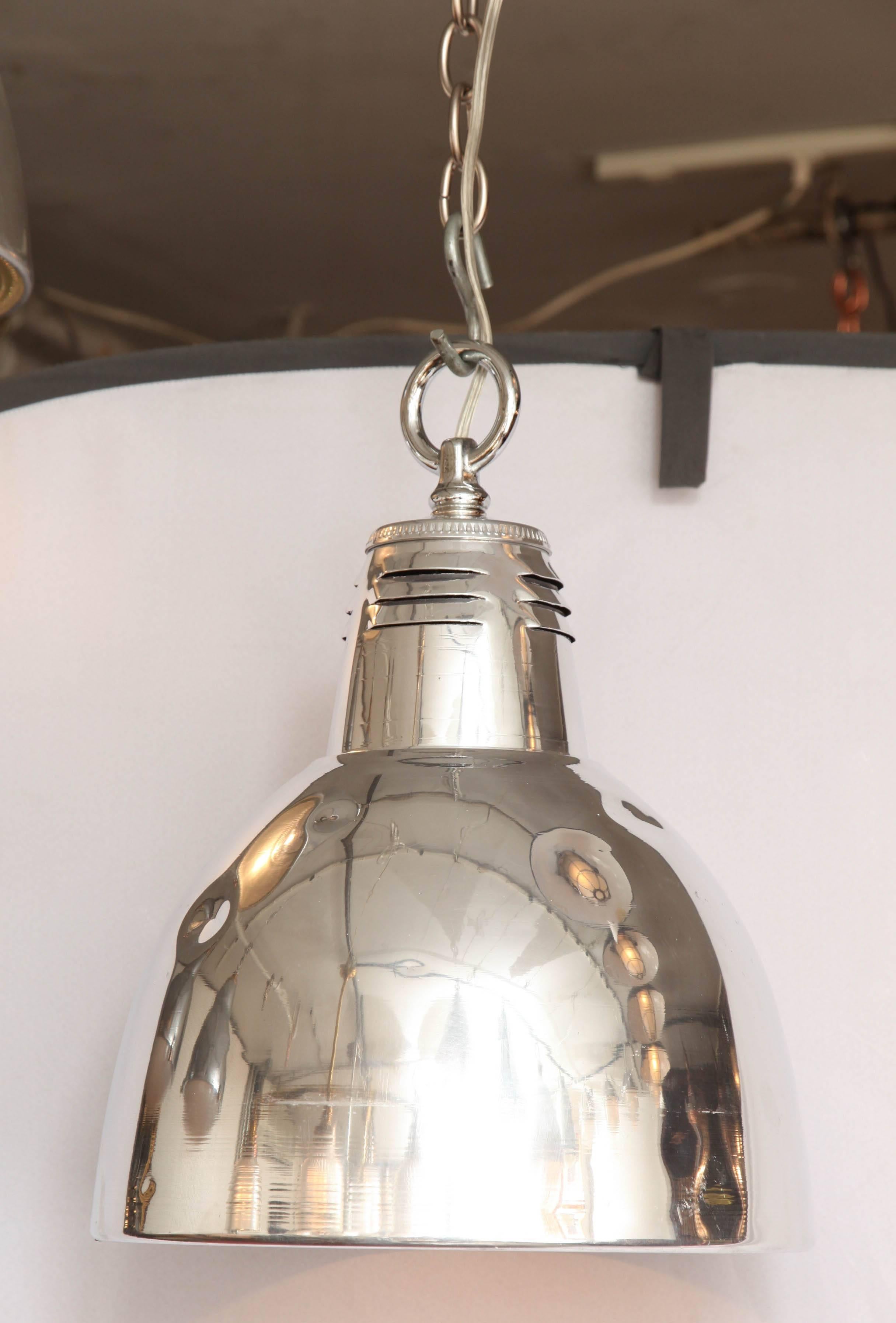French Industrial Pendant In Excellent Condition In New York, NY