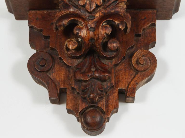 Pair of Vintage Wood Wall Shelves at 1stDibs