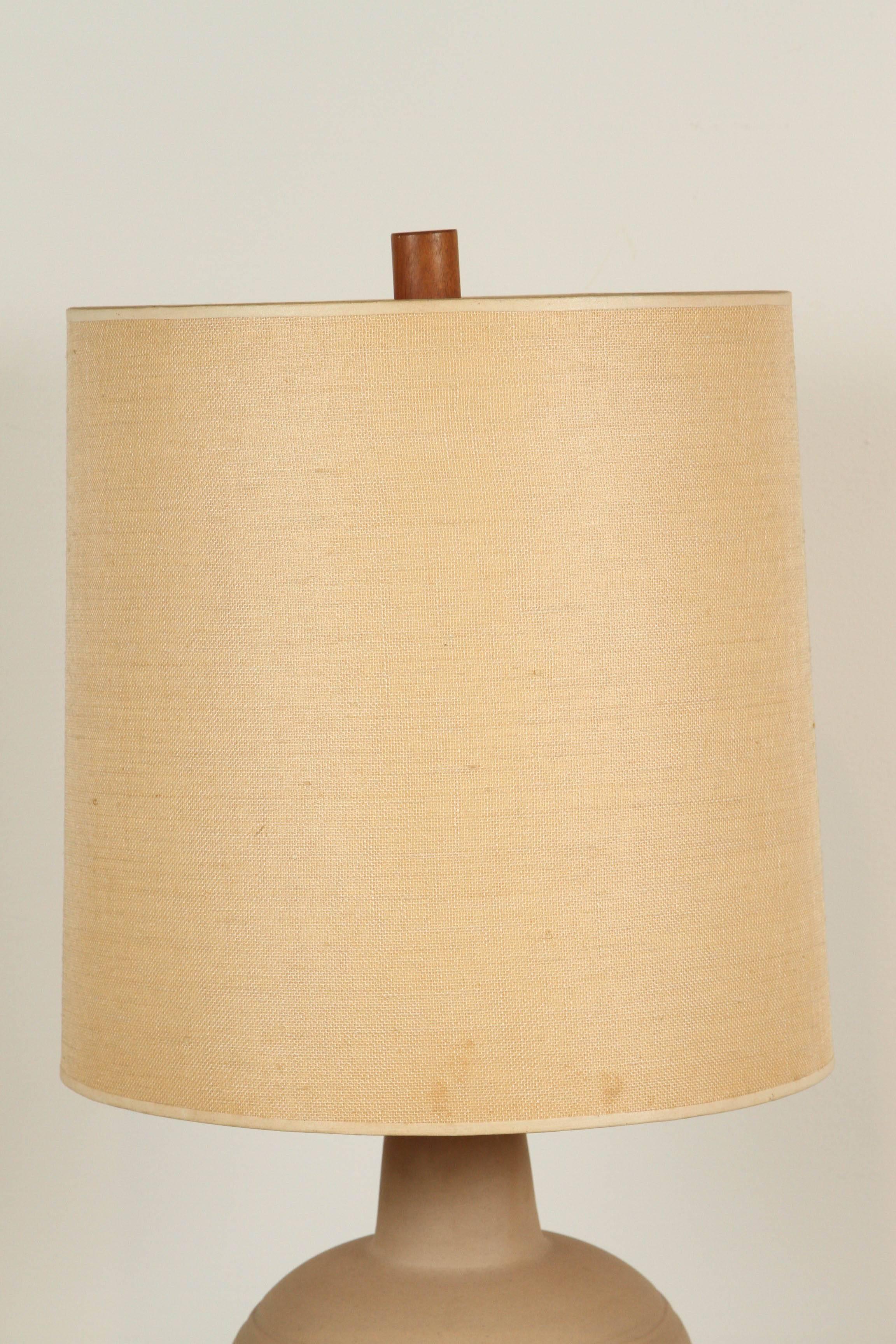 Martz ceramic table lamp.