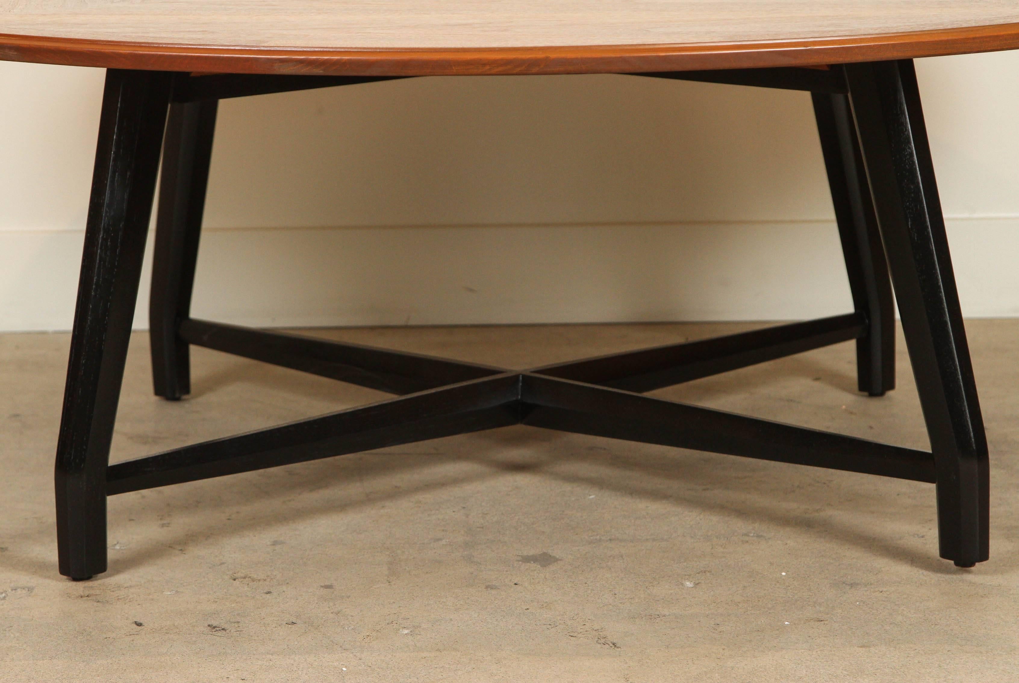 Mid-20th Century Tile and Walnut Coffee Table Attributed to Edward Wormley for Dunbar