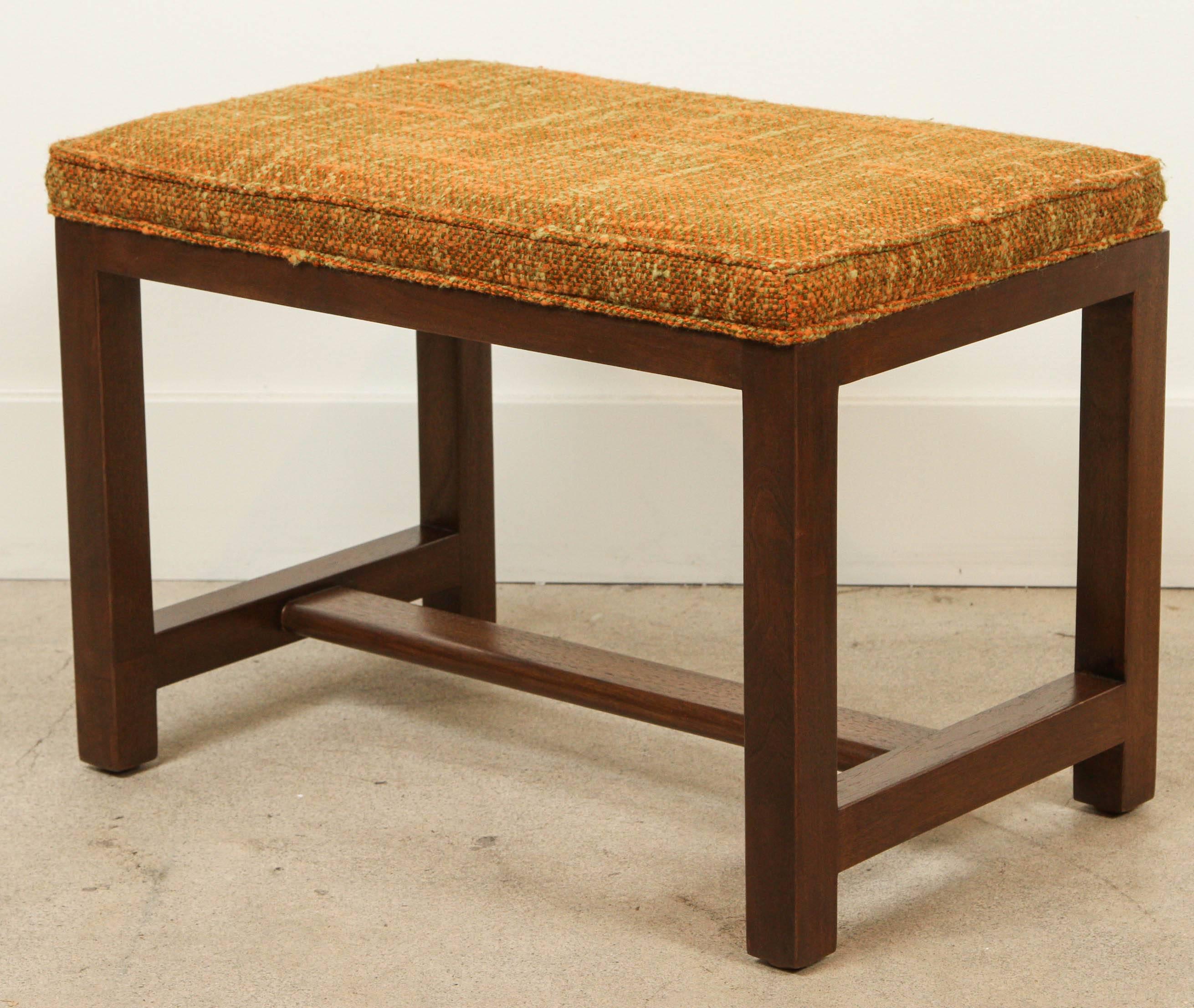 Mid-Century Modern Pair of Ottomans by Edward Wormley for Dunbar